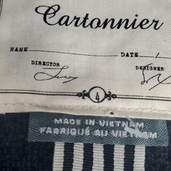 Anthropologie Cartonnier Blazer 4 Shoulder Pads Blue Black - Picture 7 of 12